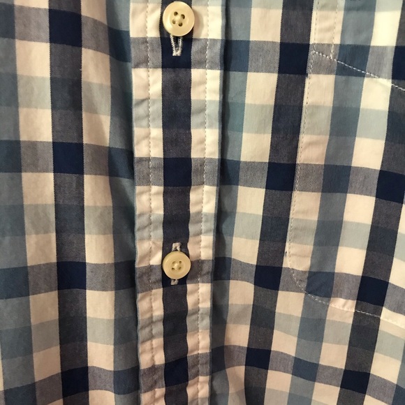 Tommy Hilfiger Blue & White Plaid LS Button Down Mens Medium M - Picture 5 of 12